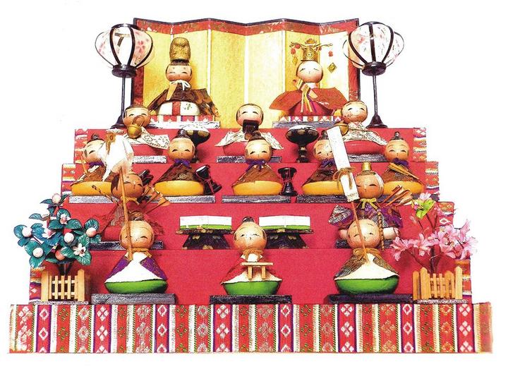 8）こけし雛人形｜再々周南新百景 佐森芳夫（画家）