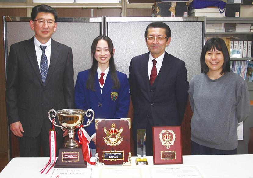チャーチル杯英語弁論大会で2位に 石川さん2県大会でも上位入賞 将来は英語を生かす仕事に